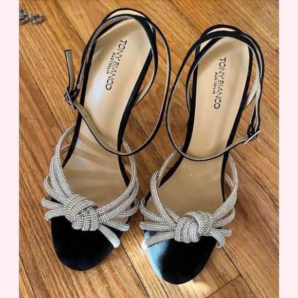 Tony Bianco Kyla Sandal – Size in Black Suede